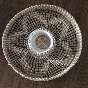 Natural Seagrass Serving Tray and Basket